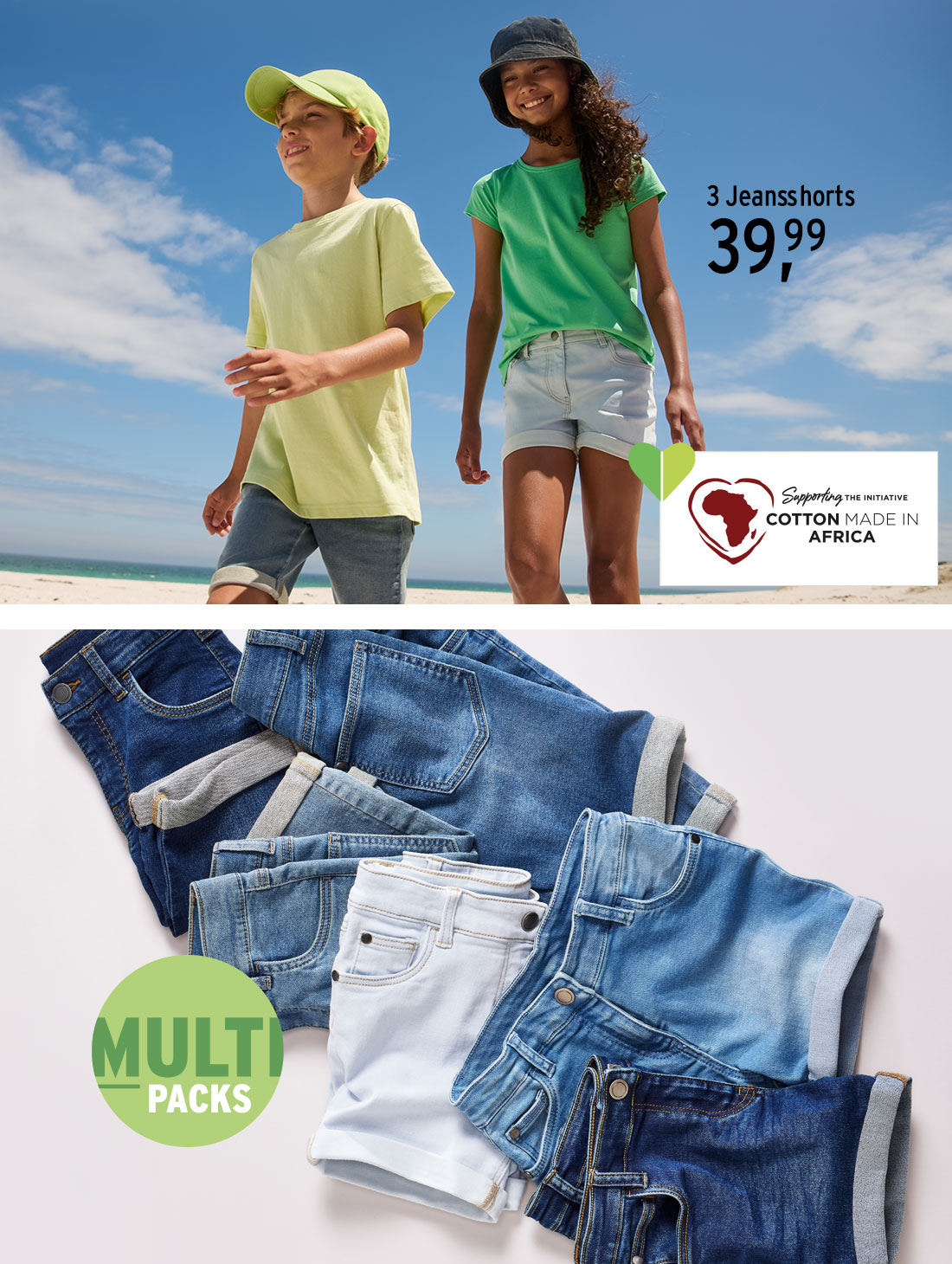 Multipack-Jeansshorts