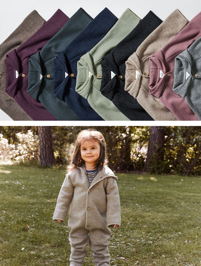 Wollen jassen voor baby's