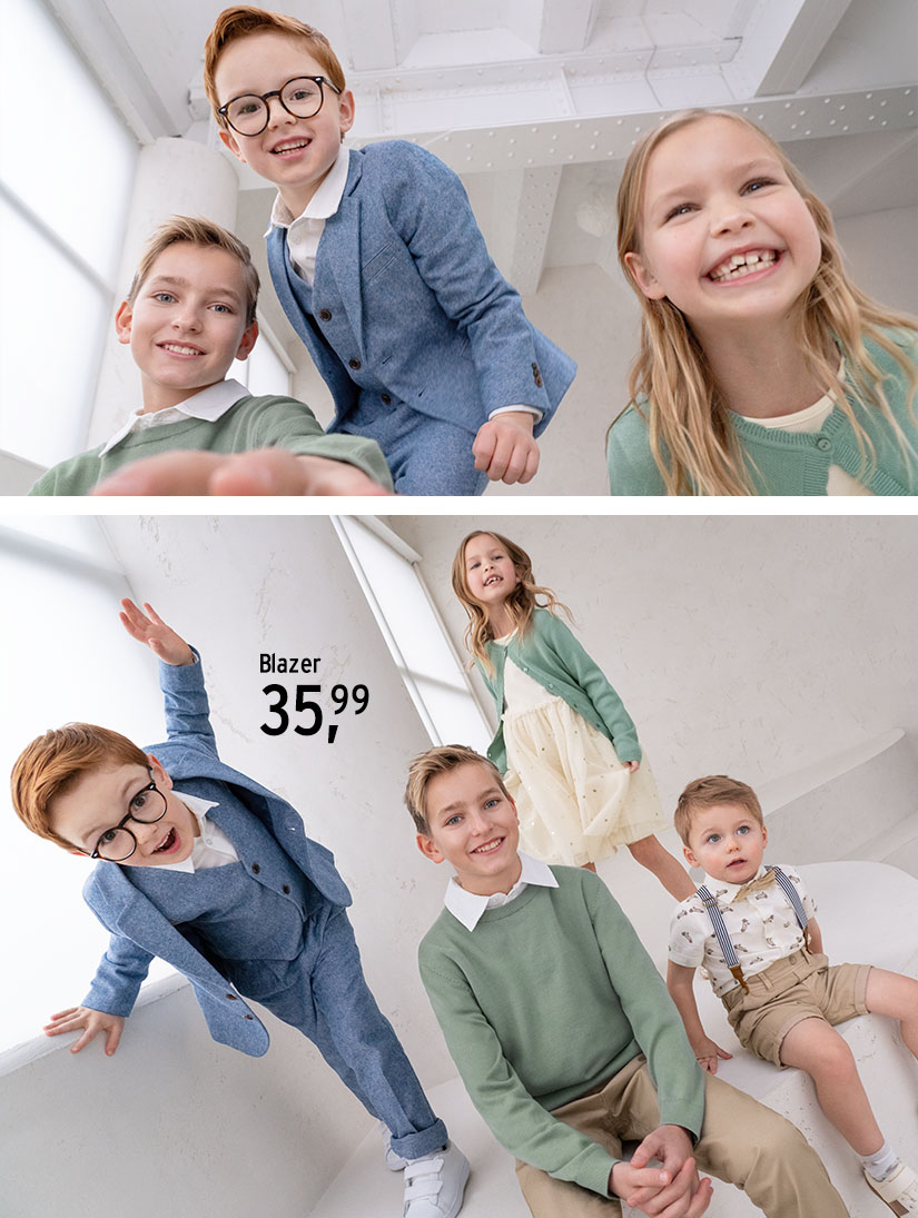 Jungen Business Anzug 4-teilig - Mit Weste, Hosen & T-Shirt Für Formelle Anlässe