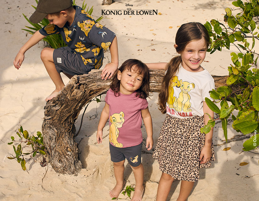 Kindermode mit Designs aus "Der König der Löwen"