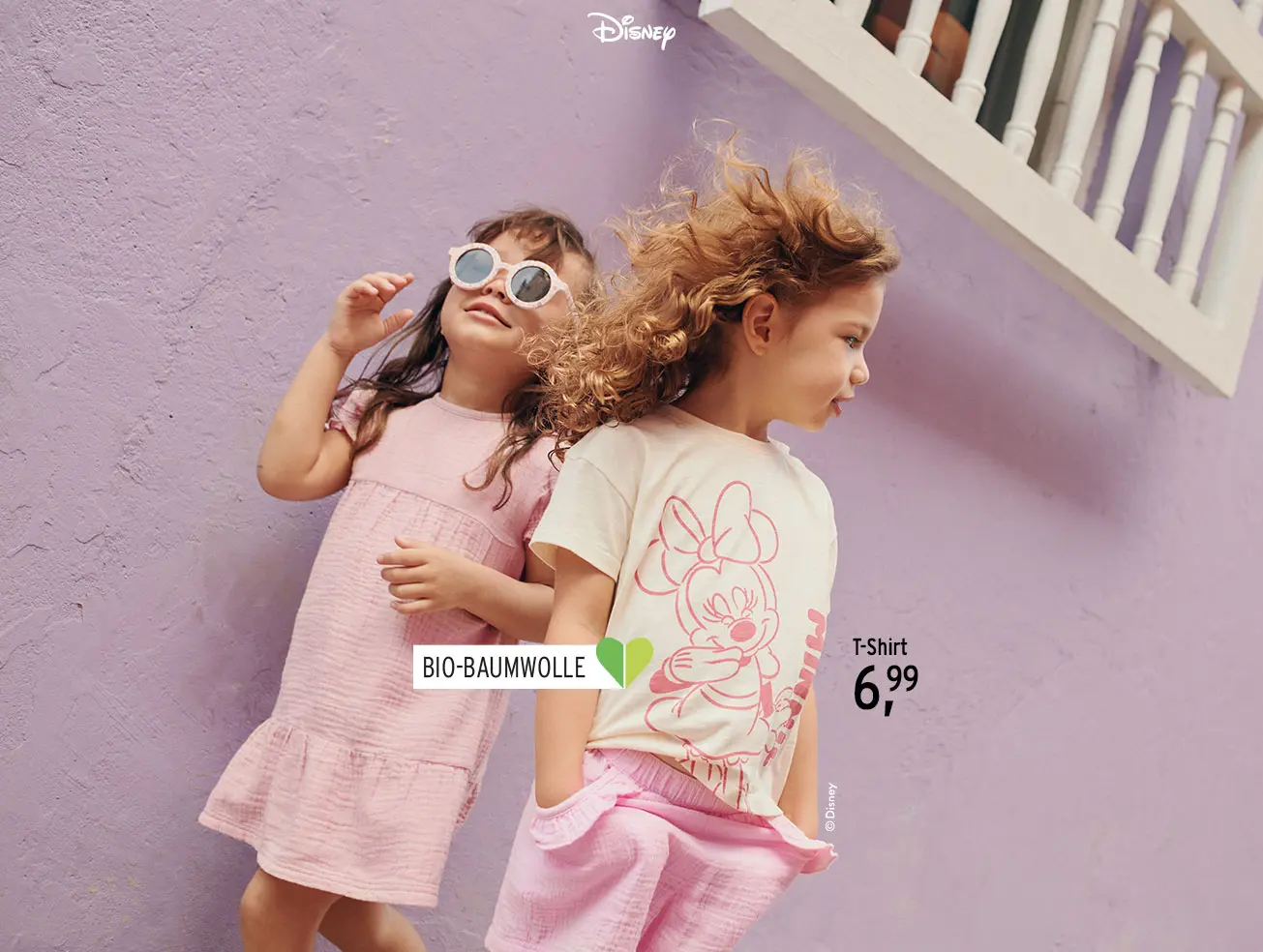 Sommerliche T-Shirts für Babys mit Minnie Maus