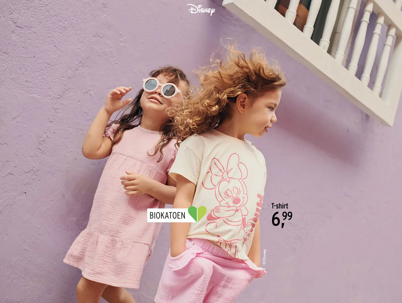 Zomerse t-shirts voor baby's met Minnie Mouse