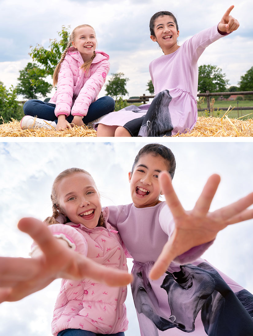 Jas met paardenmotief voor meisjes