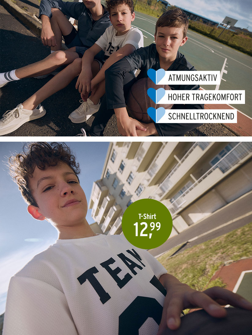 Sport-T-Shirts für Jungen
