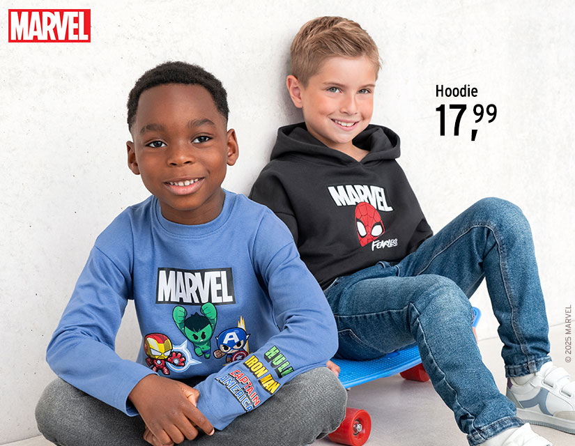 Mode voor peuters van Marvel