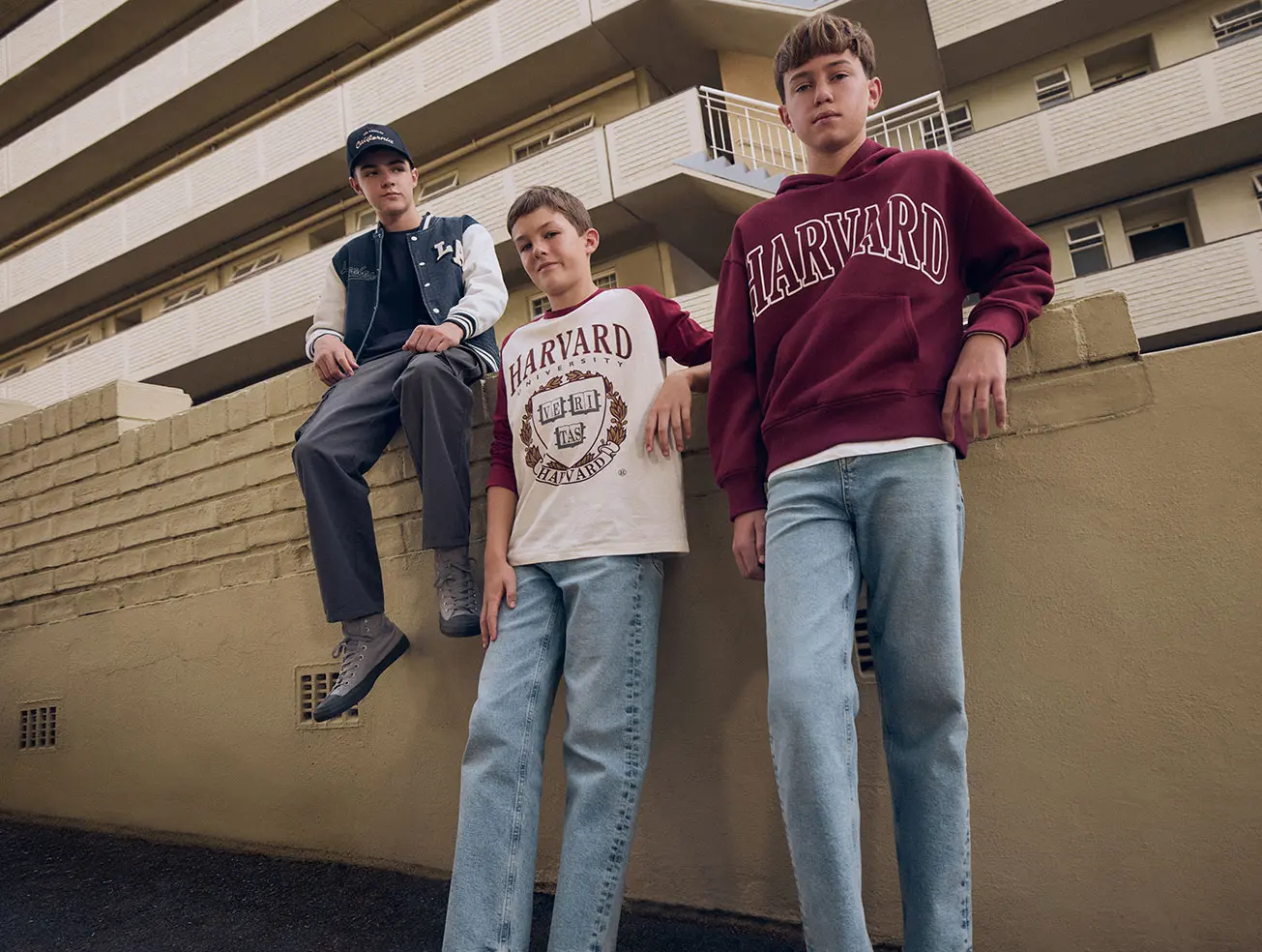 Jeans met wijde pijpen voor jongens