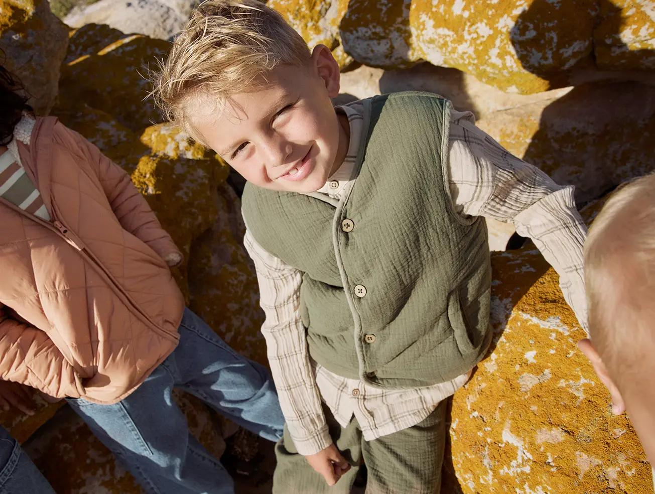 Omkeerbare jas voor jongens