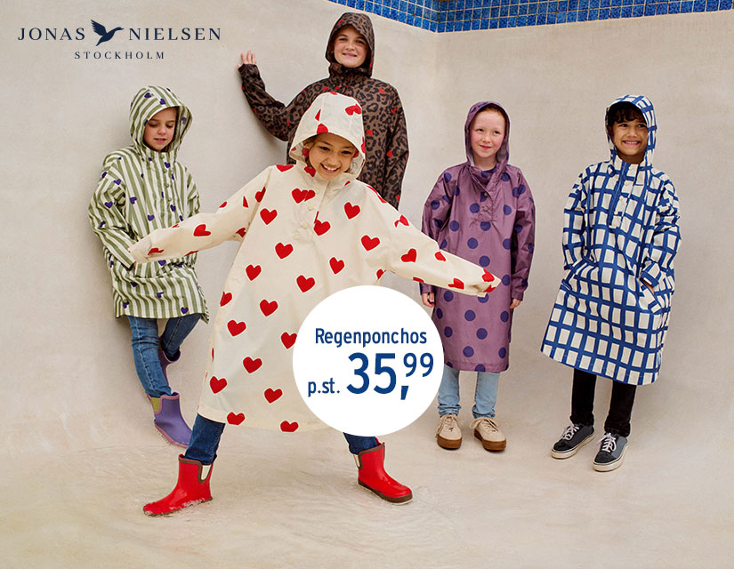 Kleurrijke regenkleding voor kinderen
