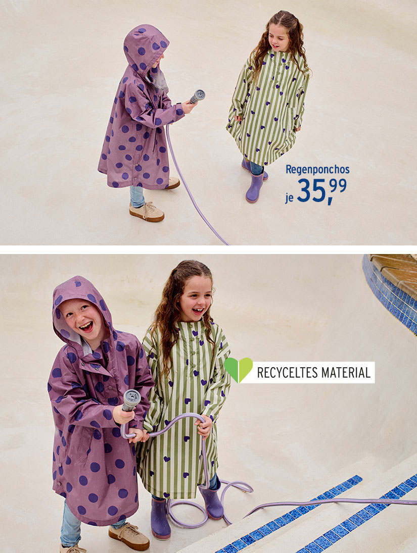Regenponchos für Kinder