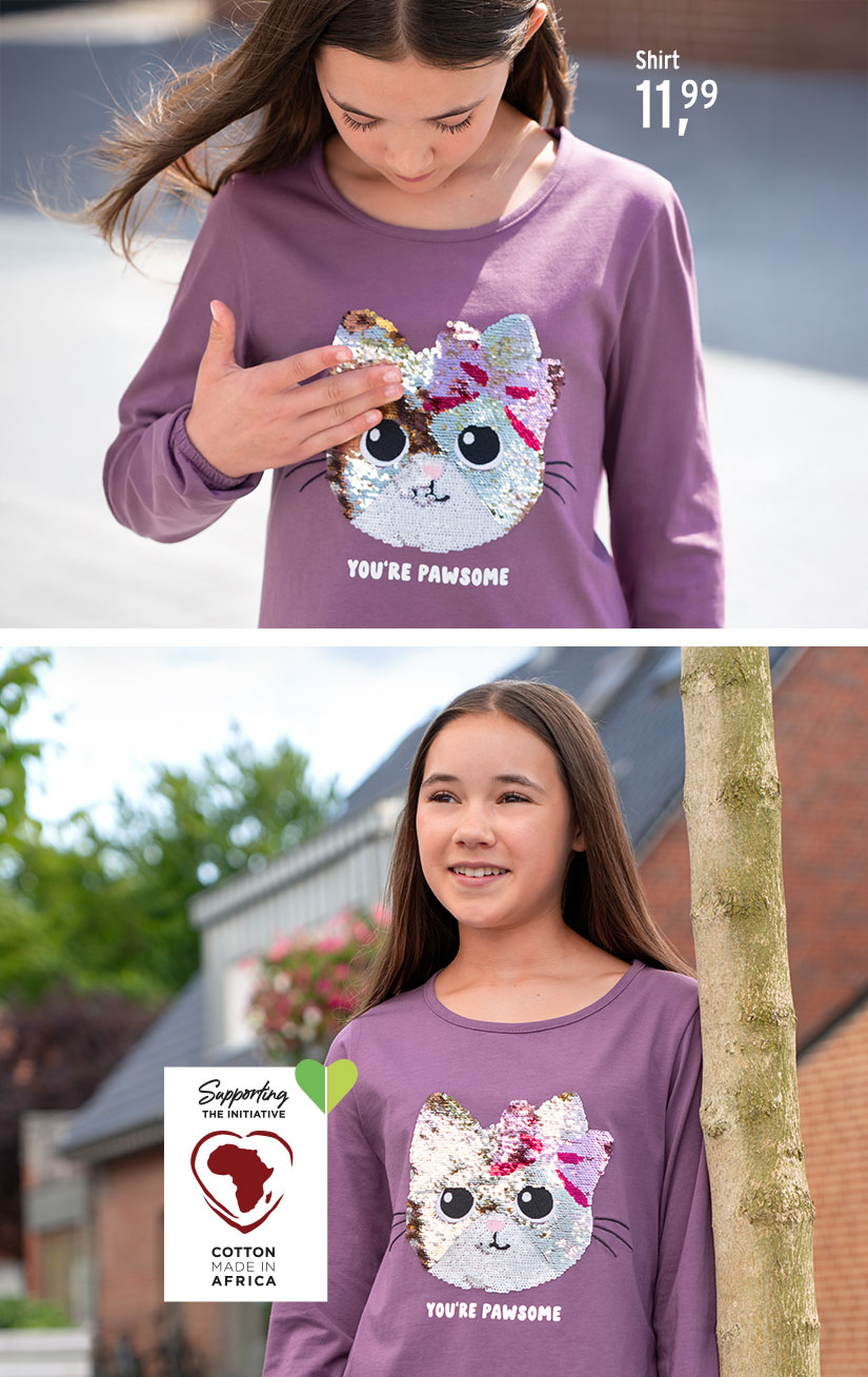 Omkeerbare pailletten overhemden voor meisjes