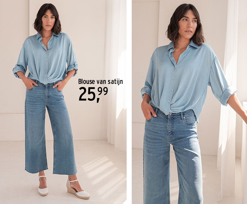 Shirt met spijkerbroek