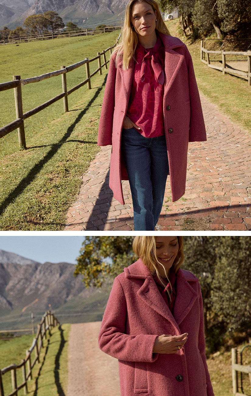 Rode jas voor vrouwen