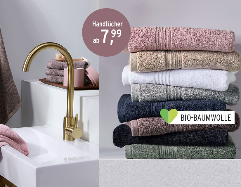 Badezimmer-Deko und Handtücher für Ihr Zuhause
