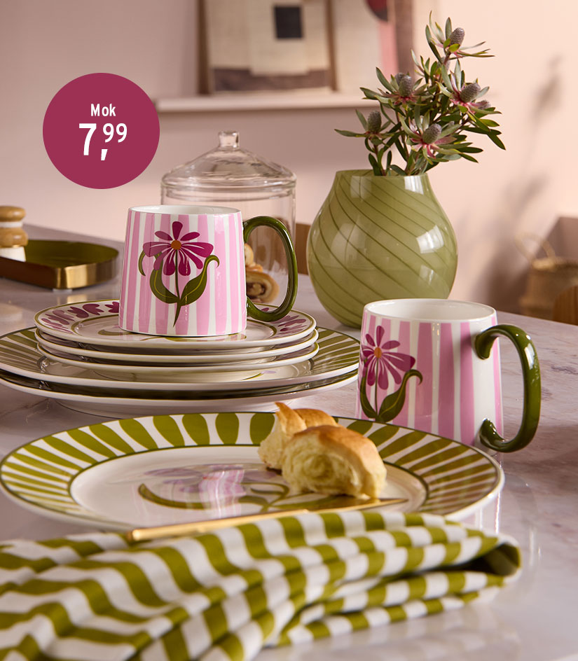 Kopjes voor in de keuken