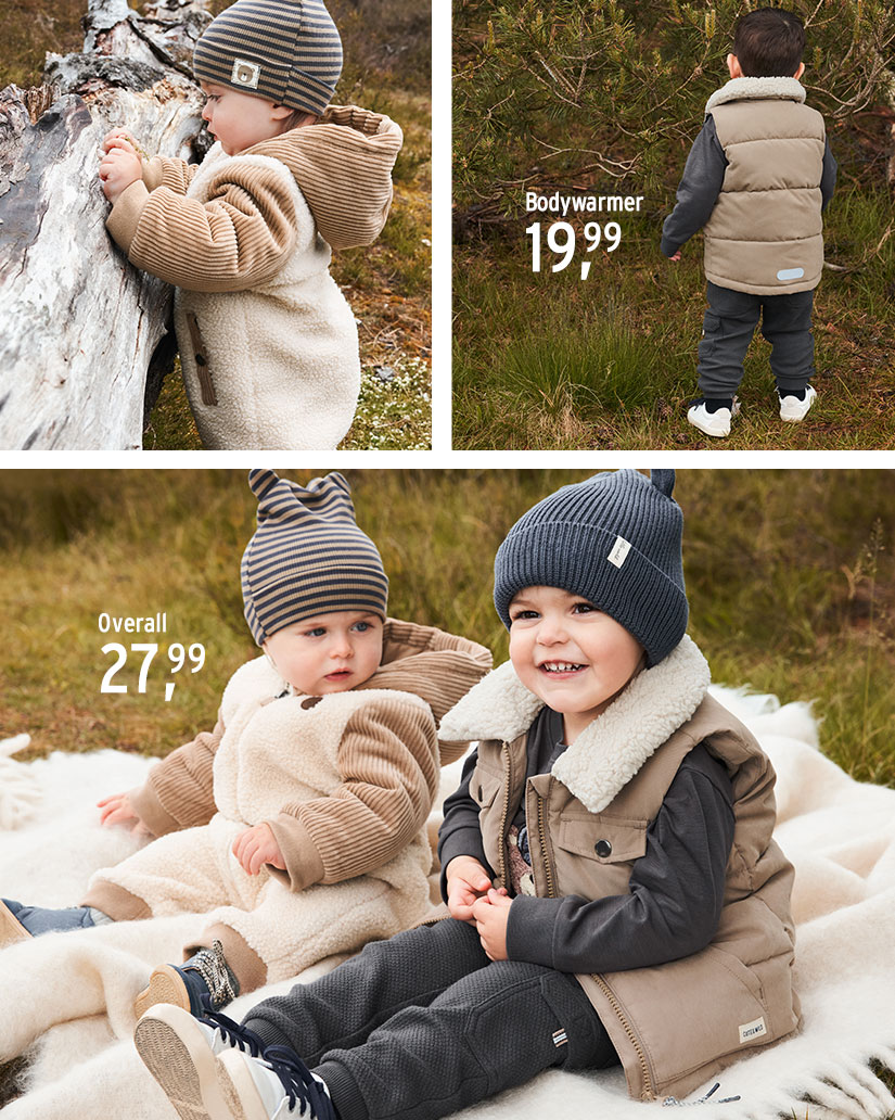 Overalls & bodywarmers voor baby's
