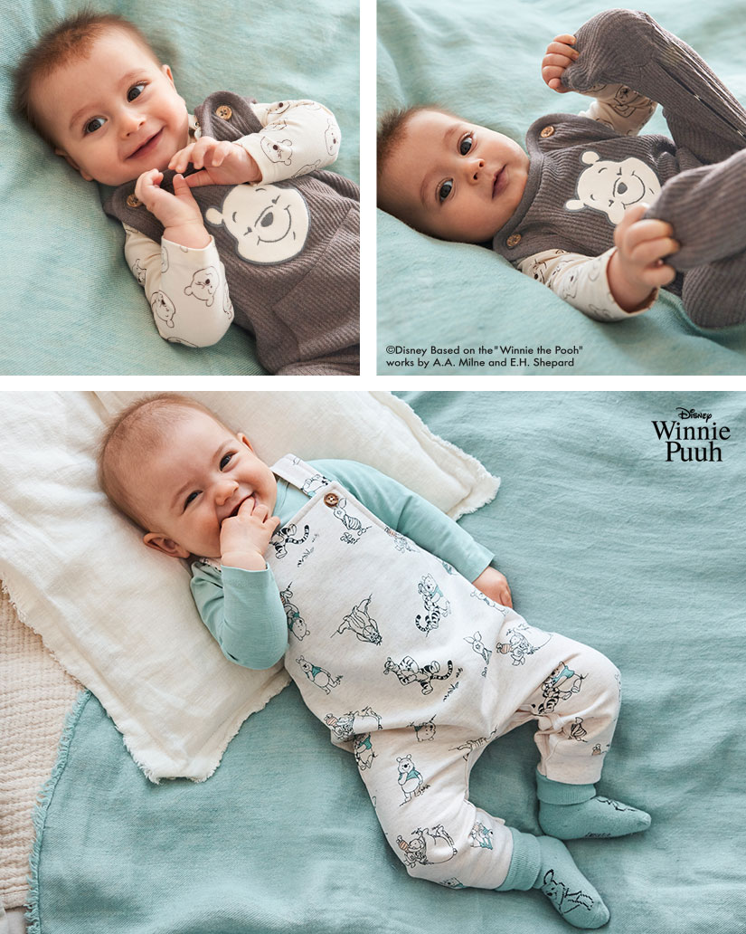 Winnie de Poeh & Lion King kleertjes voor baby's