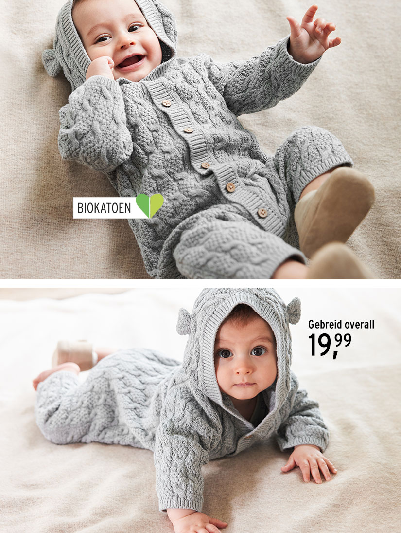 Gebreide jumpsuit voor baby's