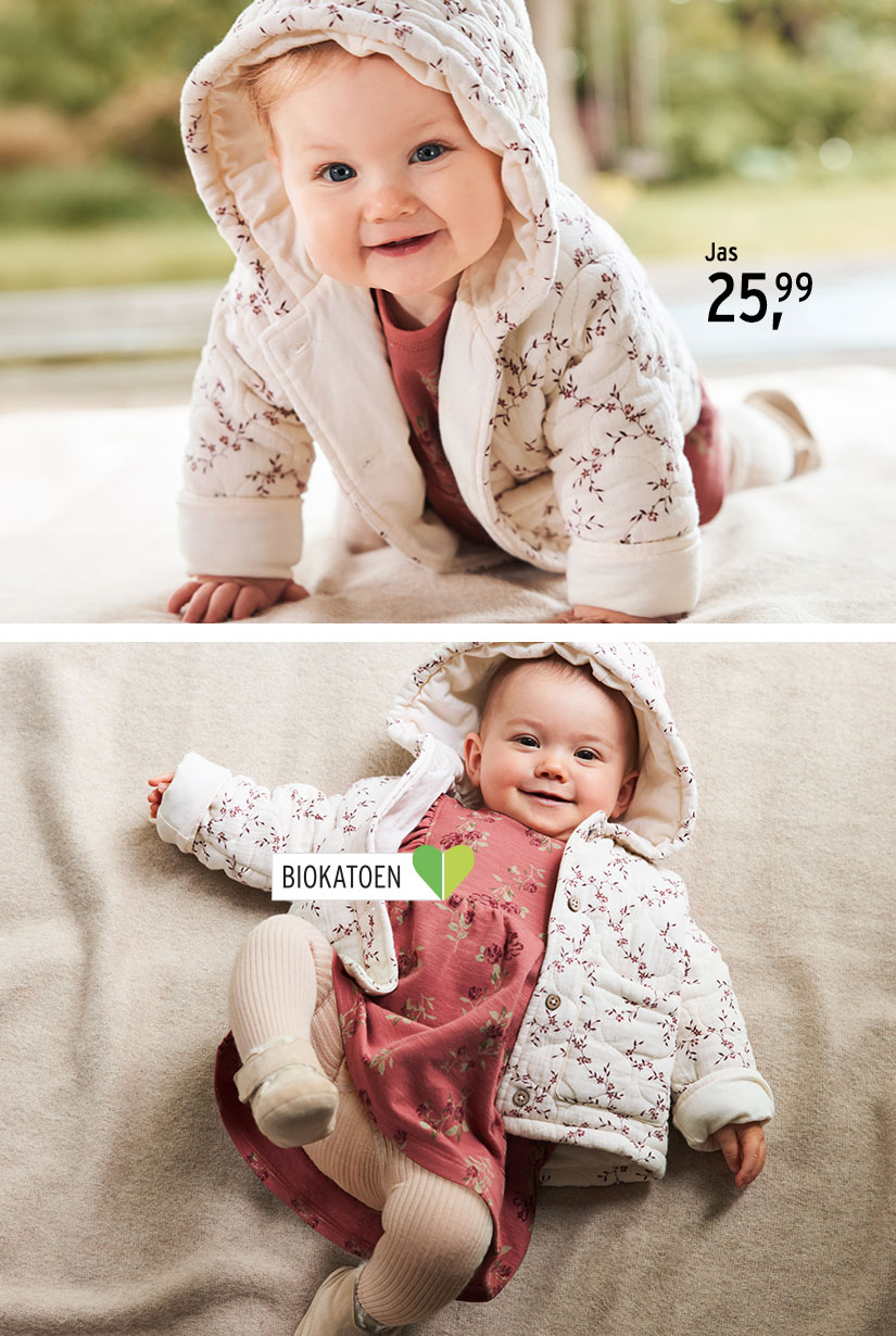 Mousseline jasje voor baby's