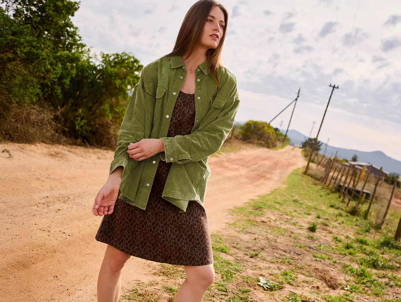 Groen overhemd voor dames