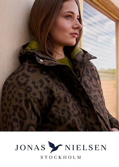 Winterjas met leopatroon