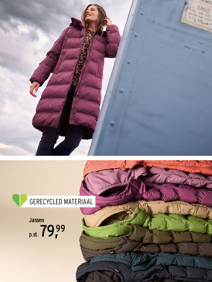 Pufferjassen in verschillende kleuren voor dames