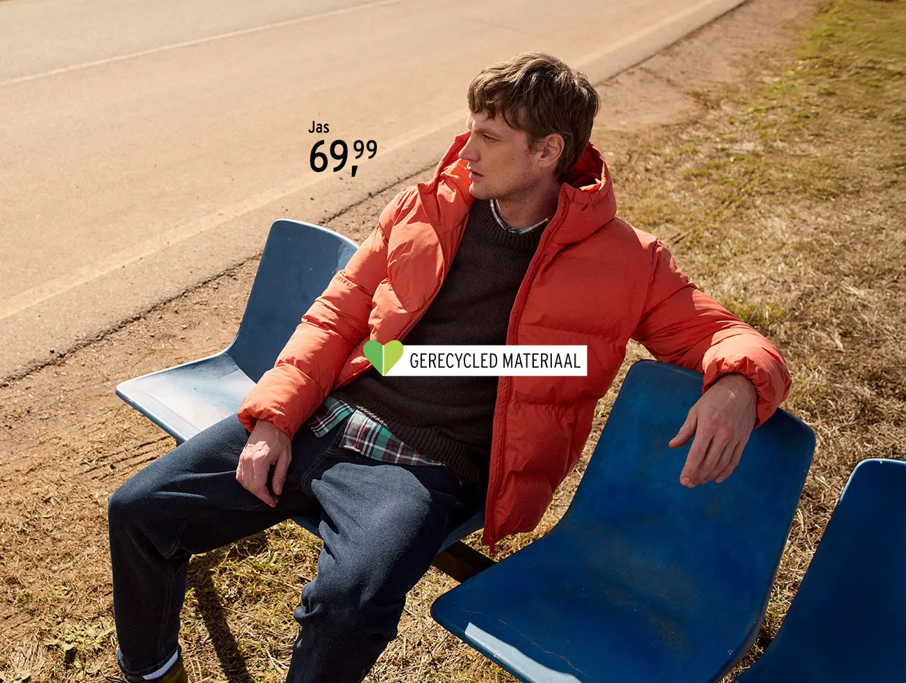 Pufferjack in oranje