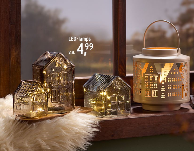 Herfstige LED decoratieve huizen