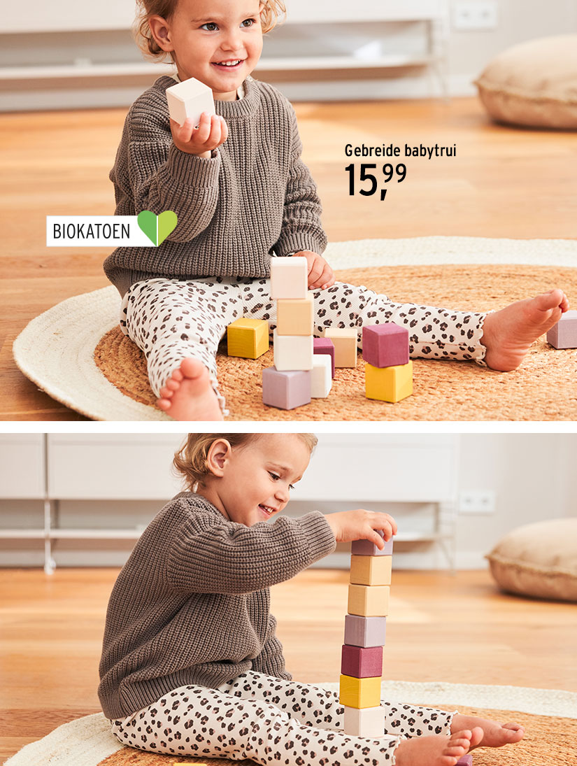 Gebreide truien en leggings voor baby's