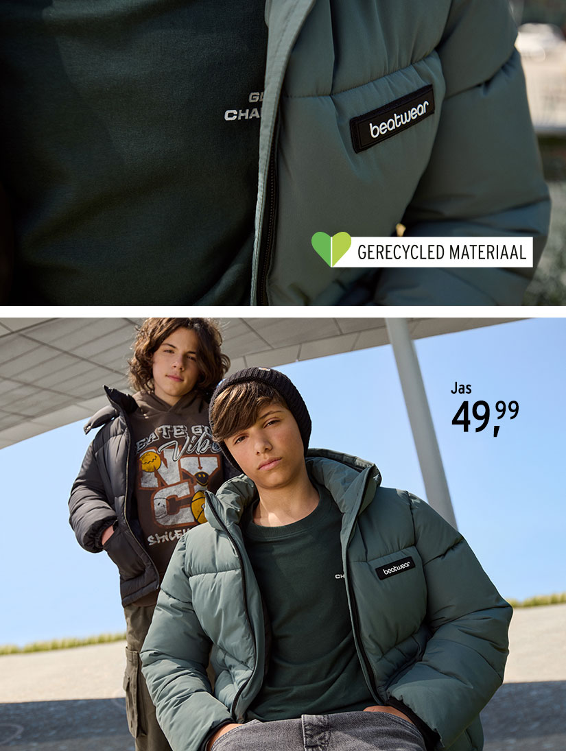 Pufferjassen voor jongens