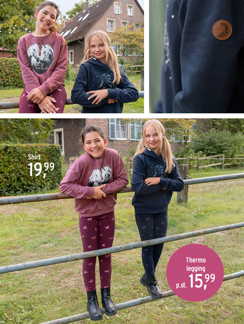 Overhemden voor paardenmeisjes