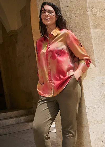 Blouse in grote maat