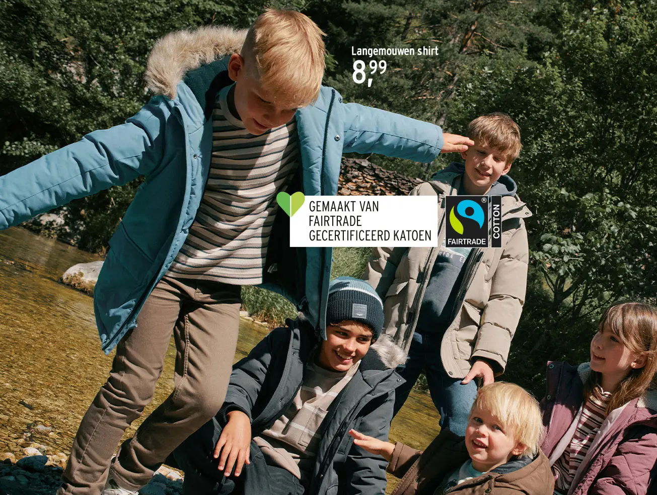 Overhemd met lange mouwen voor jongens