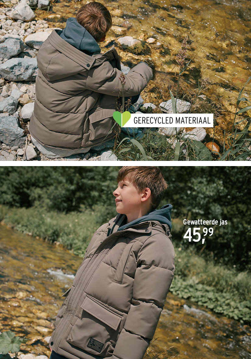 Cool gewatteerd jack voor jongens