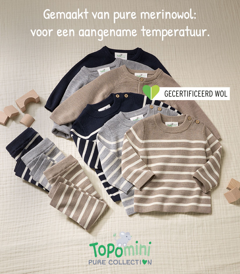 Merinowol in babykleding