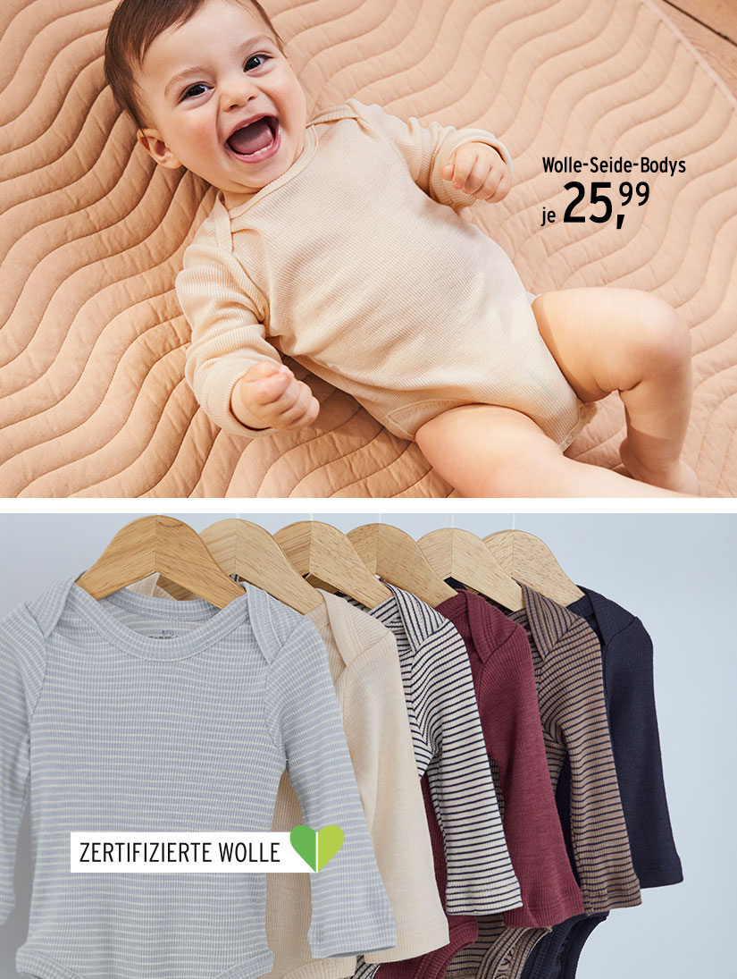 Wolle-Seide-Bodys