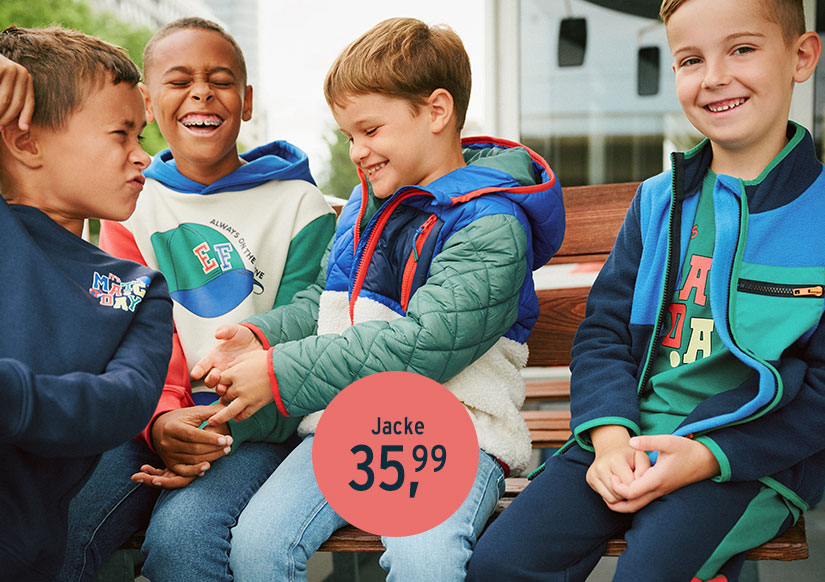 Bunte Jacke für Jungen