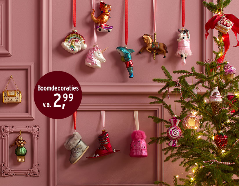 Kleurrijke versieringen voor in de kerstboom