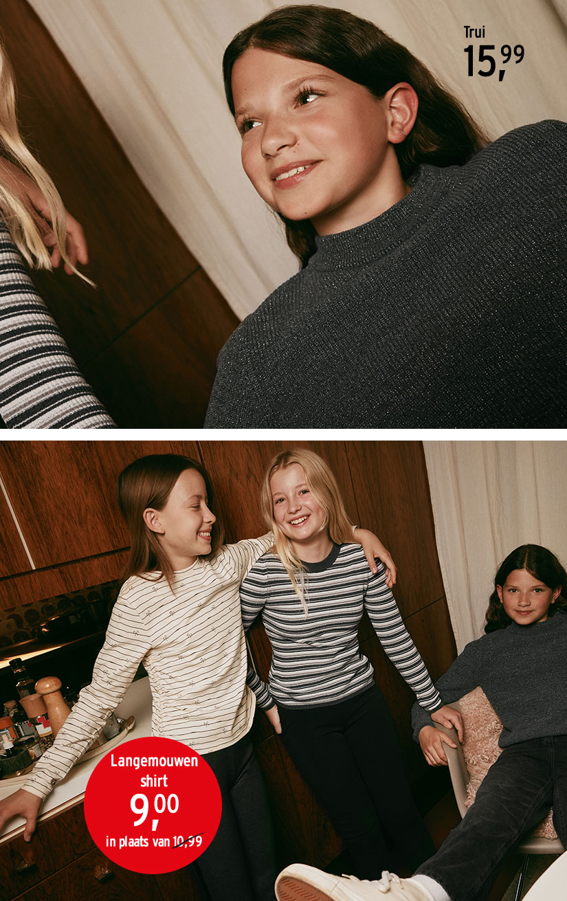 Shirts met lange mouwen voor meisjes