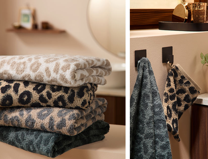 Handdoeken met leoprint