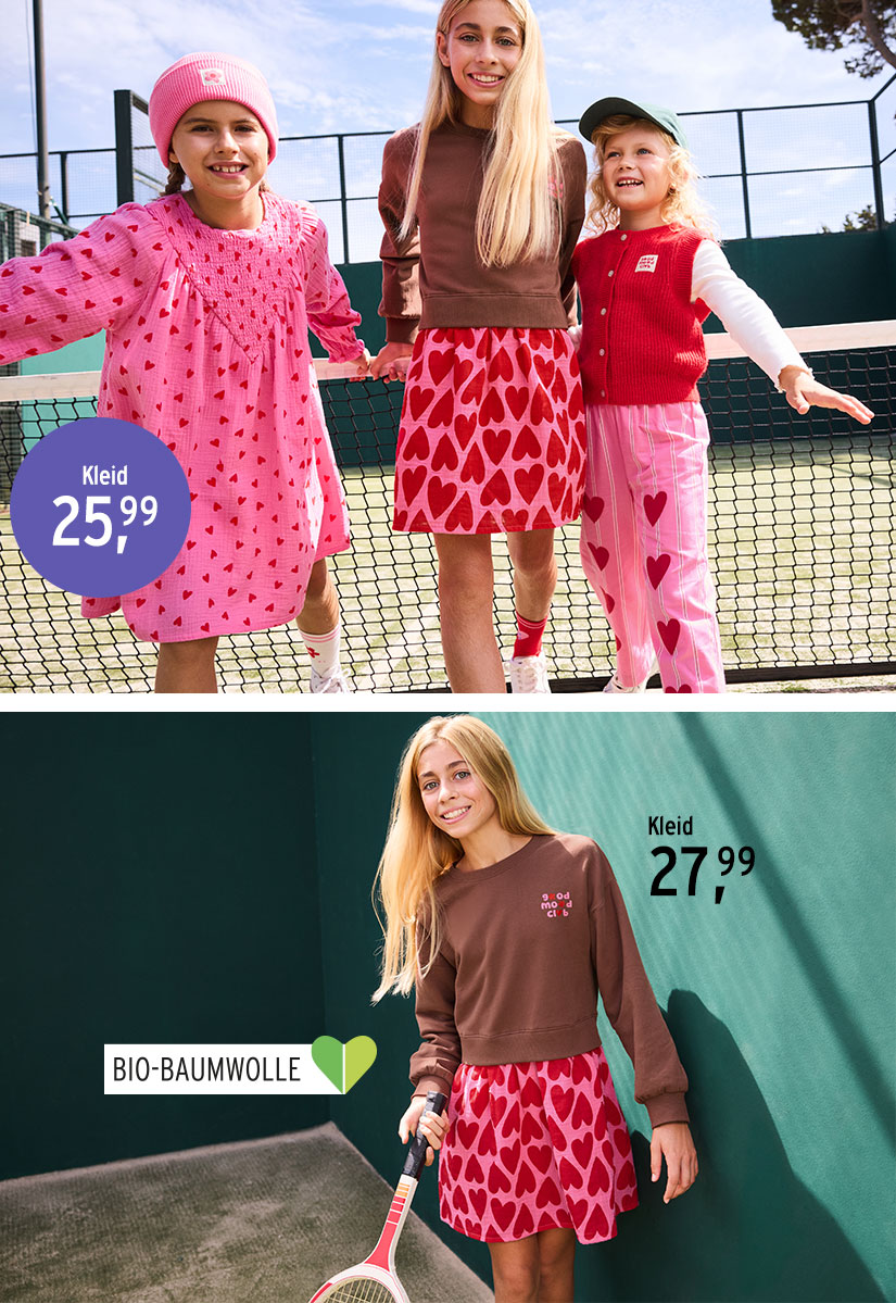 Moderne Kleider für Mädchen