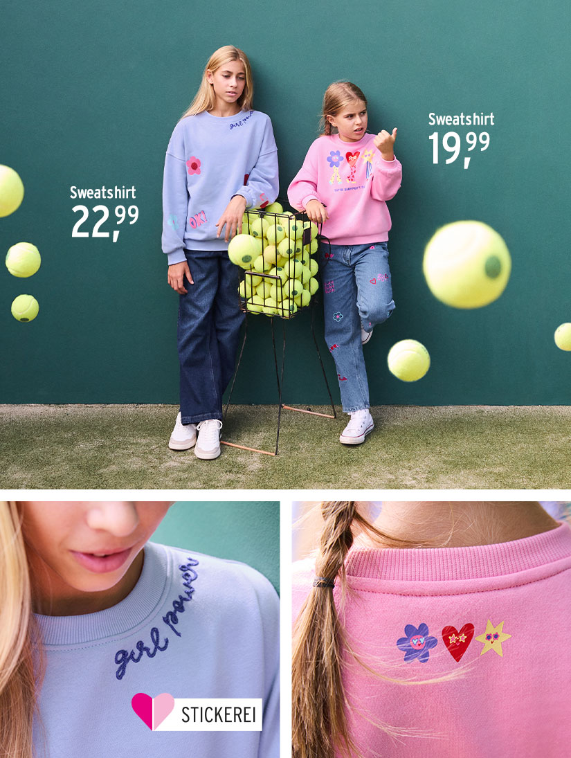 Sweatshirts mit Stickereien