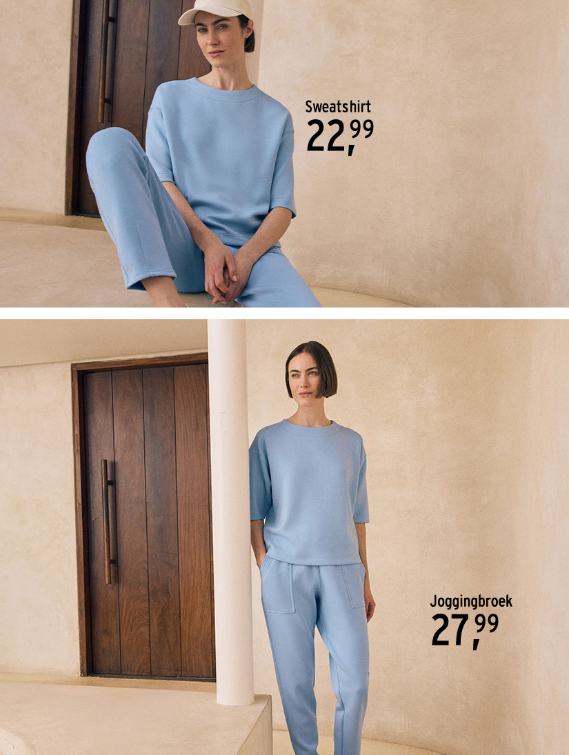 Lichtgekleurde set voor dames