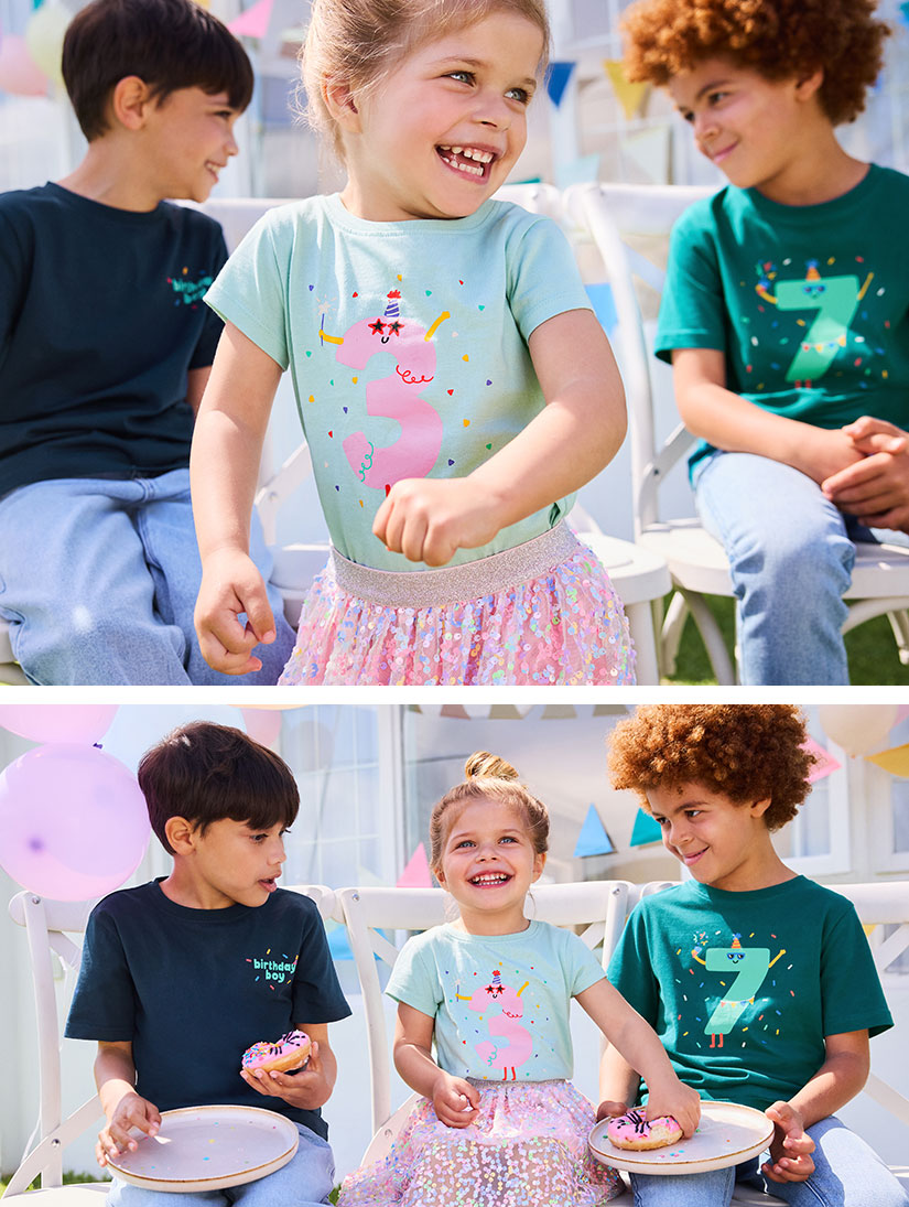 T-shirt met verjaardagsopdruk