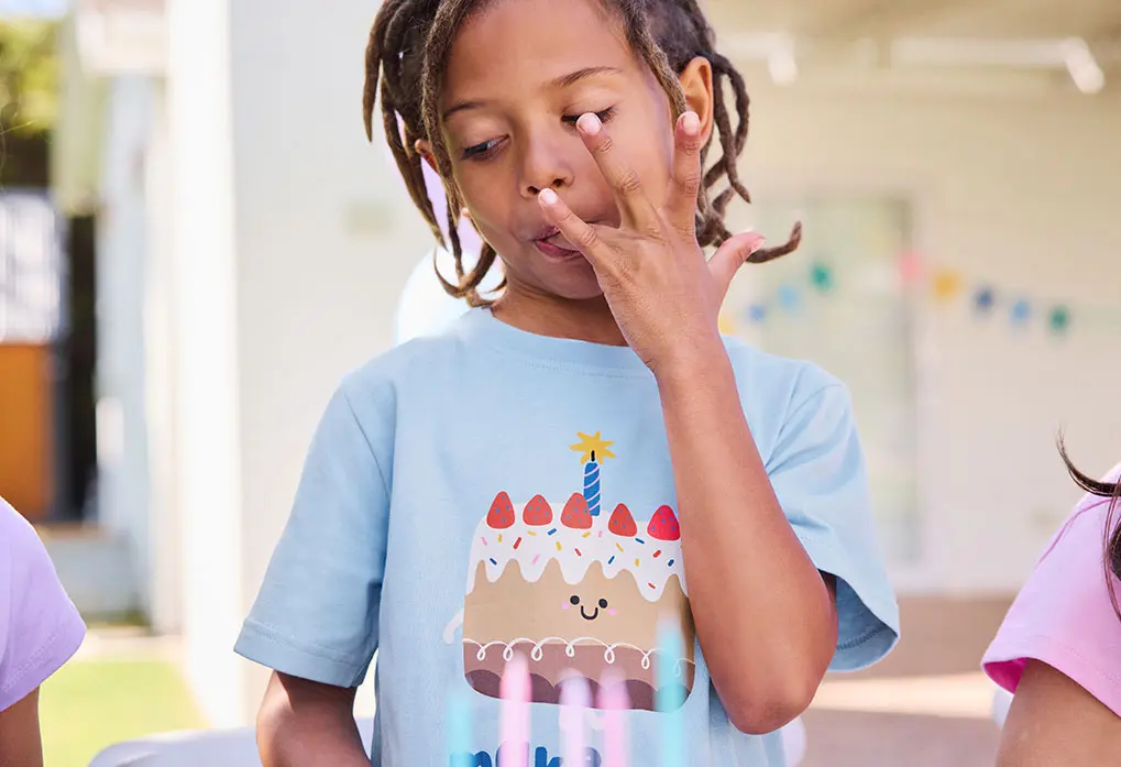 Shirt met verjaardagsopdruk