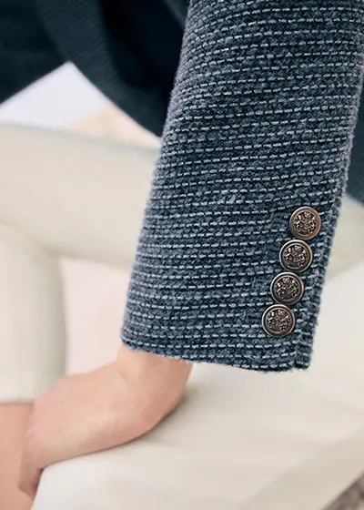 Details van de blazer