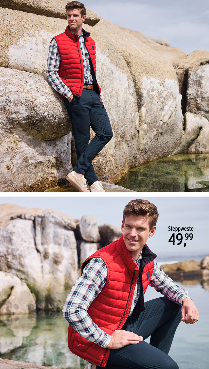 Steppweste für Herren