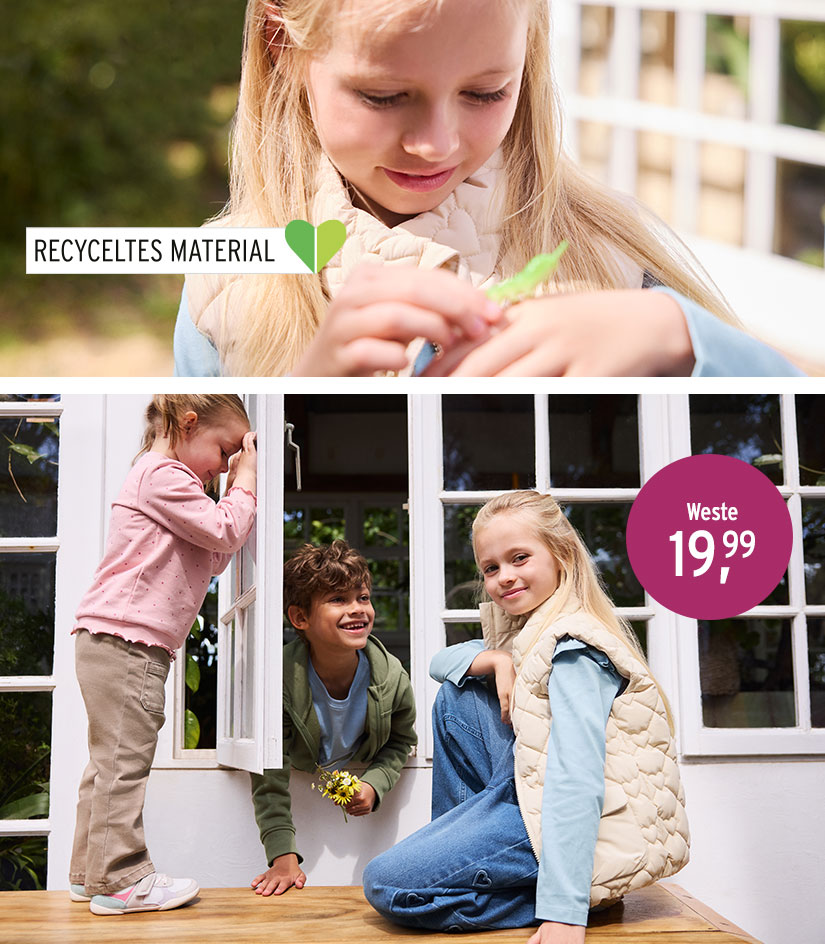 Steppweste für Mädchen