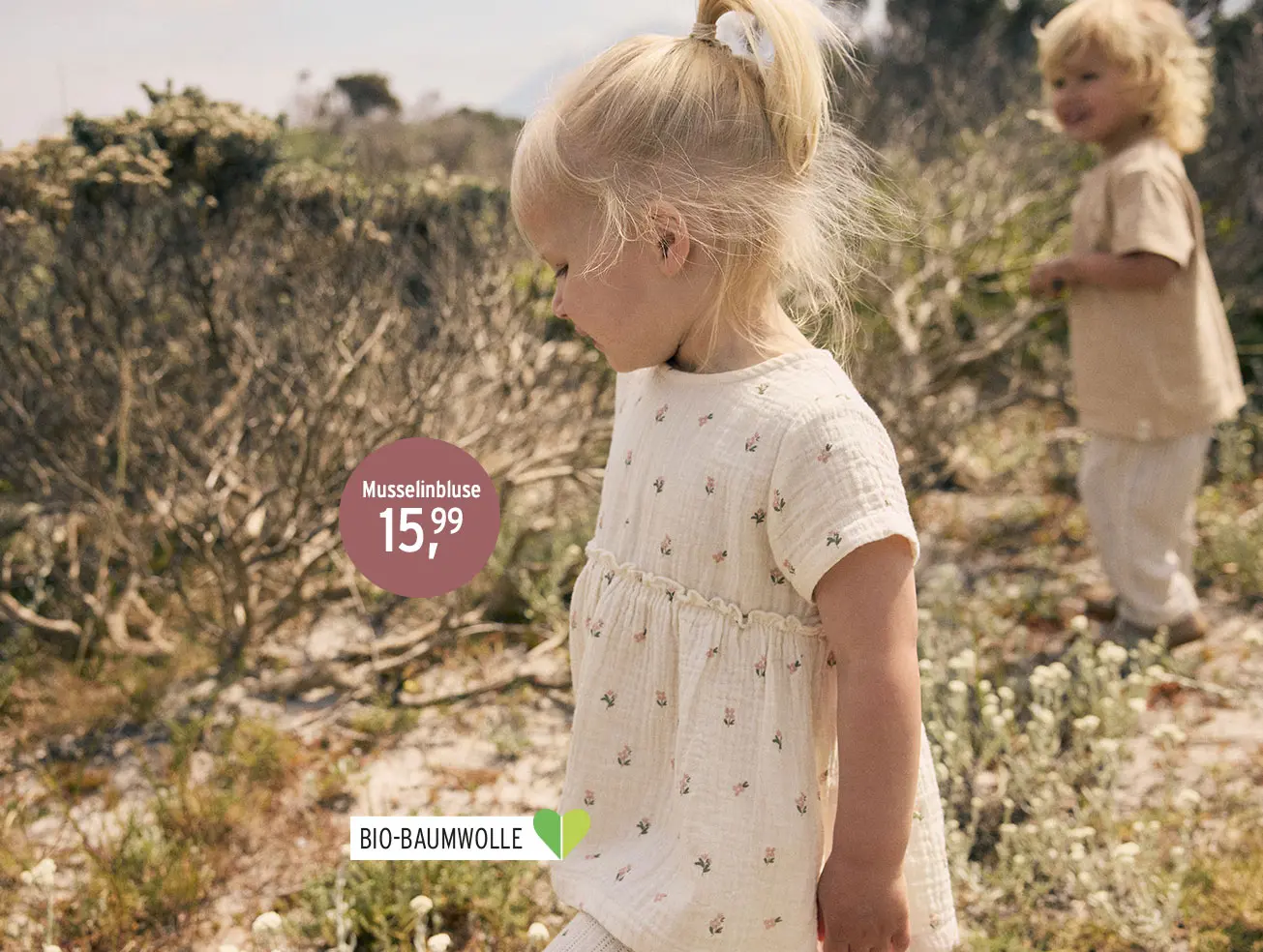 Musselinbluse für Babys