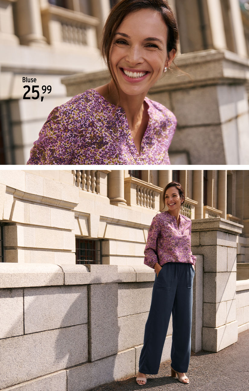 Florale Bluse Damen
