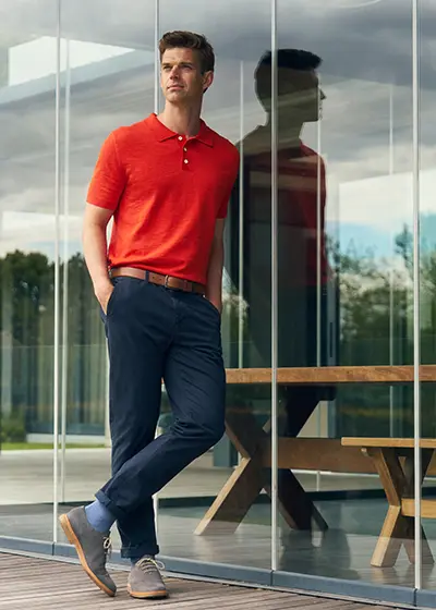 Poloshirt oranje